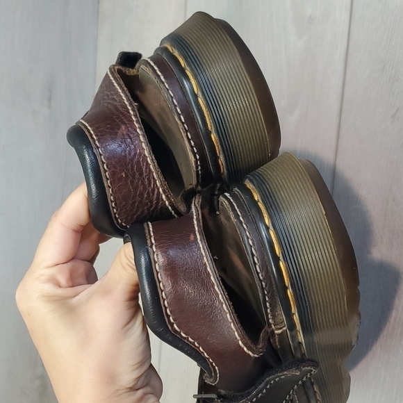 VintageDr.Martens Mens 9064 Y2K Leather Chunky Tractor Platform shoes Sandals - Picture 6 of 15